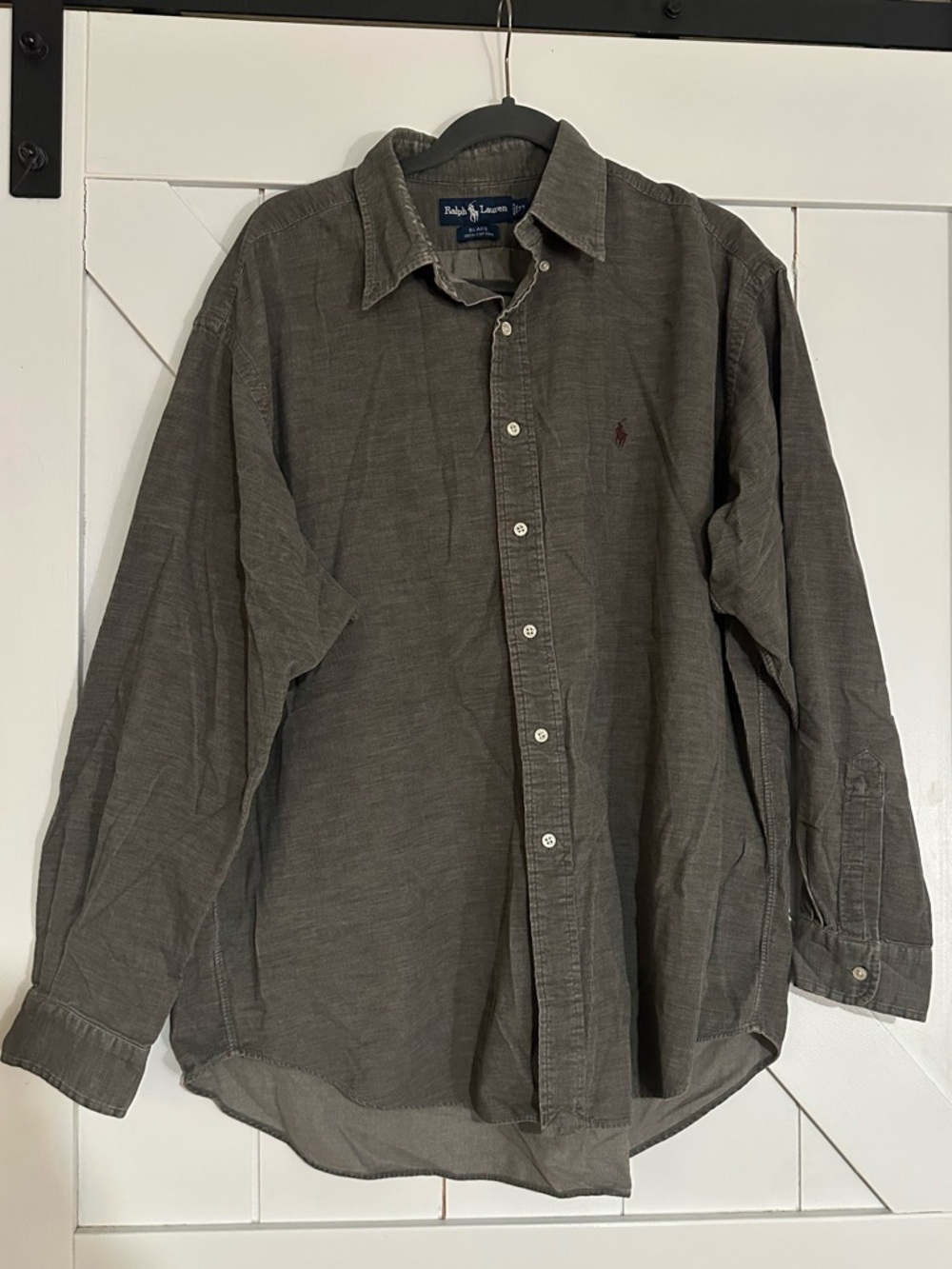Polo by Ralph Lauren Olive Green Long-Sleeve Button-Down Shirt